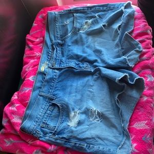 Ripped Jean shorts